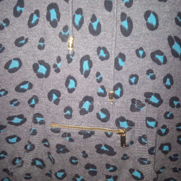 Vintage juicy sweater tracksuit Hoodie Grey/Blue Small EUC - Picture 3 of 11